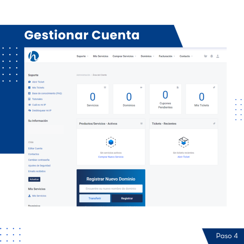 tutorial ingreso área de clientes hn.cl
